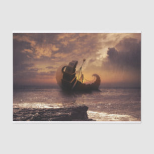 Steampunk Fractalscape, a Ship for All Destination Tissue Paper