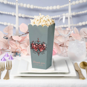 Steampunk Frame with Red Roses and Gears  Favor Box