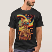 Steampunk futuristic scifi cat robot vintage retro