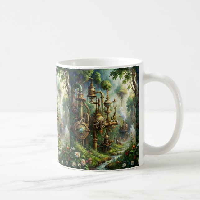 Steampunk Garden Coffee Mug (Right)