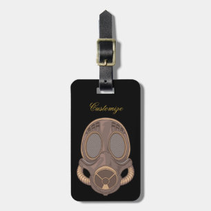 Steampunk Gas Mask Thunder_Cove Luggage Tag