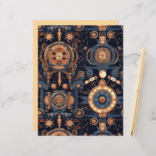 Steampunk Gears (Front/Back In Situ)