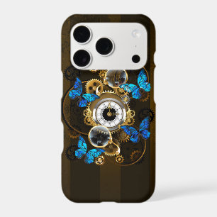 Steampunk Gears and Blue Butterflies