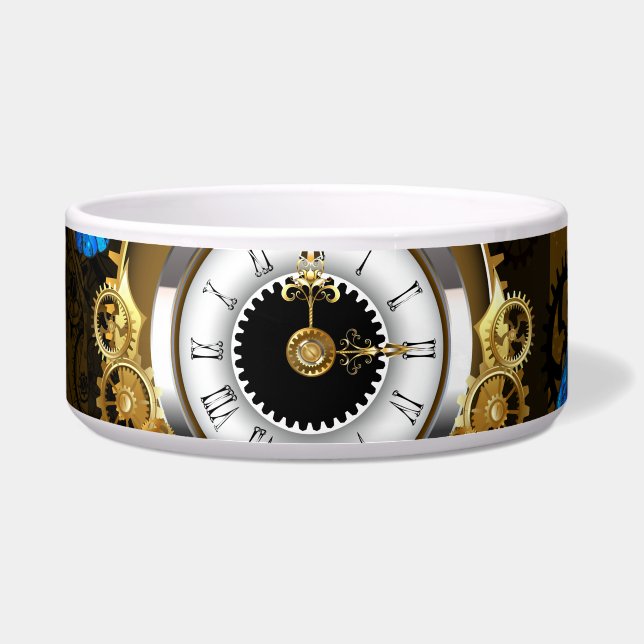 Steampunk Gears and Blue Butterflies (Front)