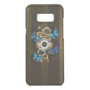 Steampunk Gears and Blue Butterflies Uncommon Samsung Galaxy S8 Plus Case