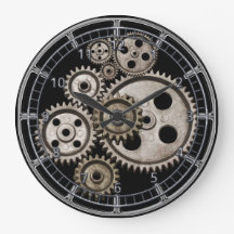 steampunk gears cogs engine vintage machine clock