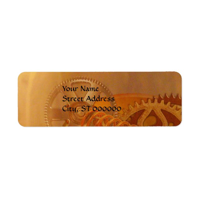 steampunk gears cogs mechanics design (Front)