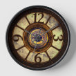 Steampunk Gears - Copper - Round Wall Clock Clock