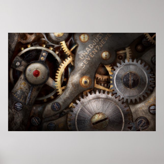 Steampunk - Gears - Horology Poster (Front)