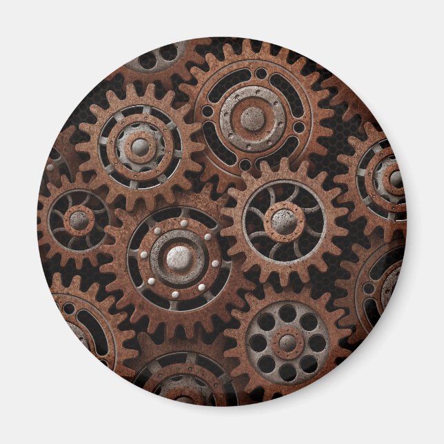 Steampunk Gears Magnet (Front)