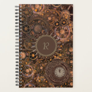 Steampunk Gears Monogrammé