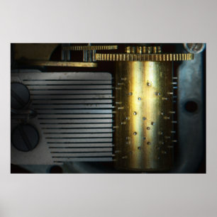 Steampunk - Gears - Music Machine Poster