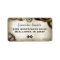 Steampunk Gears script address label