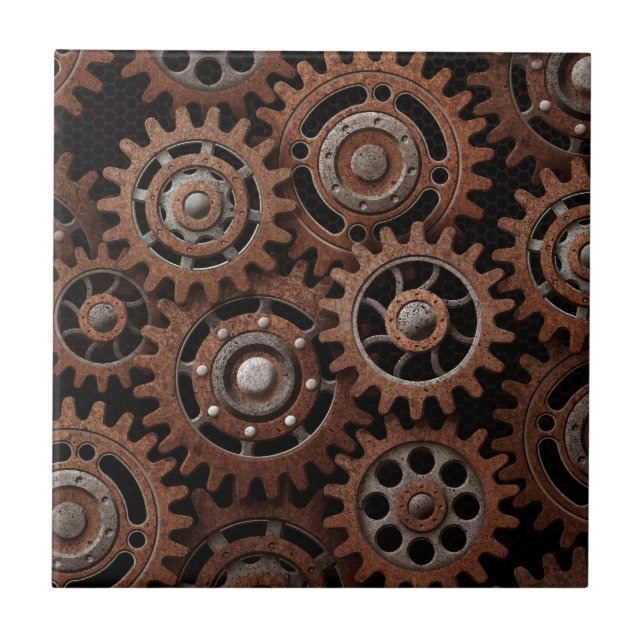 Steampunk Gears Tile (Front)