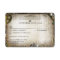 Steampunk Gears Victorian Wedding RSVP Response