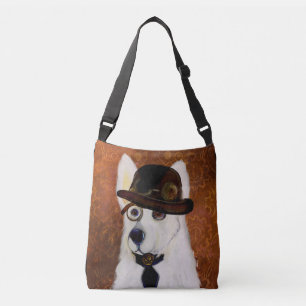 Steampunk German Shepherd Crossbody Bag
