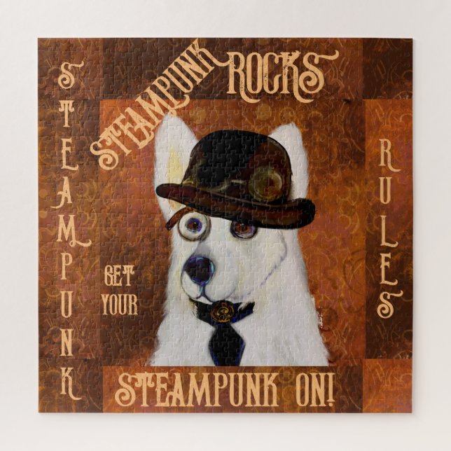 Steampunk German Shepherd       Jigsaw Puzzle (Vertical)