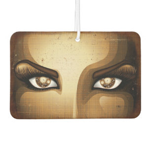 Steampunk Girl Eyes buttons Air Freshener