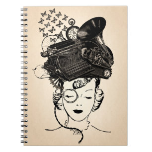 Steampunk Girl Notebook