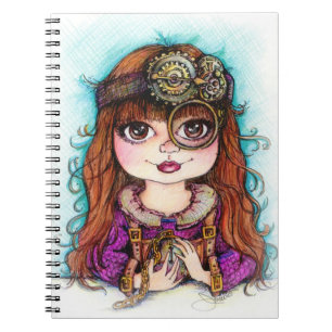 Steampunk Girl Notebook