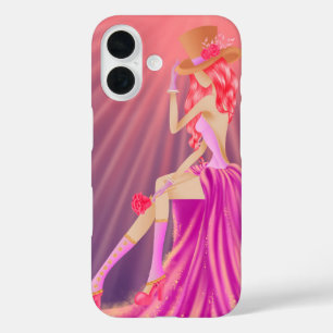 Steampunk Glamour iPhone 16 Case – Stardust & Gold