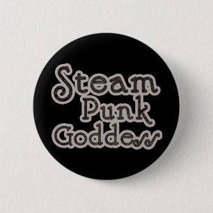 Steampunk Goddess 2 Inch Round Button