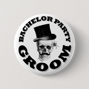 Steampunk Gothic bachelor party 2 Inch Round Button