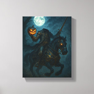 Steampunk Gothic Horror Headless Horseman Canvas Print