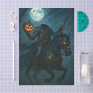 Steampunk Gothic Horror Headless Horseman Tissue Paper
