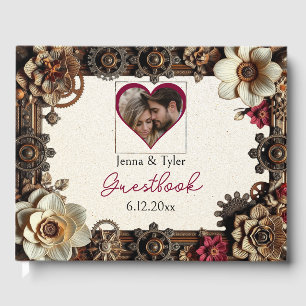 Steampunk Gothic Themed Wedding Personalized Guest Book