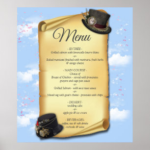 Steampunk Graphic designs on the Illusion of Time Poster