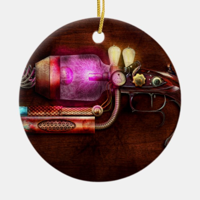 Steampunk - Gun -The neuralizer Ceramic Ornament (Front)