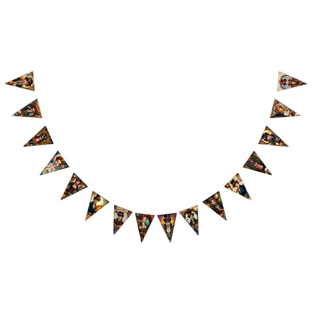 Steampunk Halloween  Bunting Flags (All)