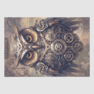 Steampunk Halloween Owl Tissue Paper
