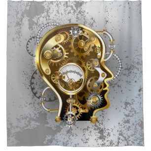 Steampunk head with manometer