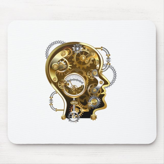 Steampunk Head with Manometer Mouse Pad (Front)