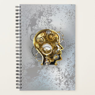 Steampunk head with manometer planner