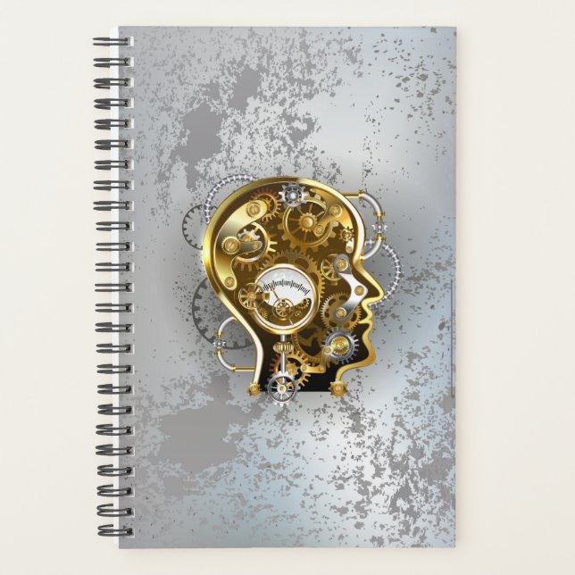 Steampunk head with manometer planner (Front)