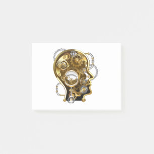 Steampunk Head with Manometer Post-it Notes