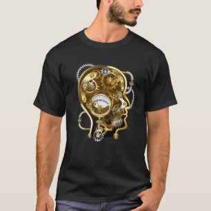 Steampunk Head with Manometer T-Shirt