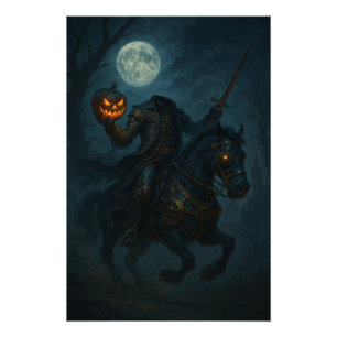 Steampunk Headless Horseman Photo Print
