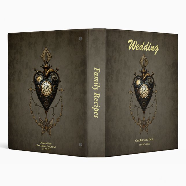 Steampunk heart, binder (Background)