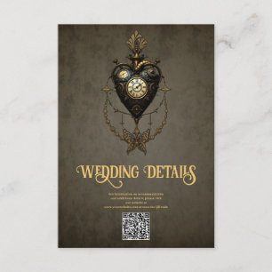 Steampunk heart,  enclosure card