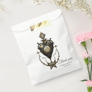 Steampunk heart,  favour bag