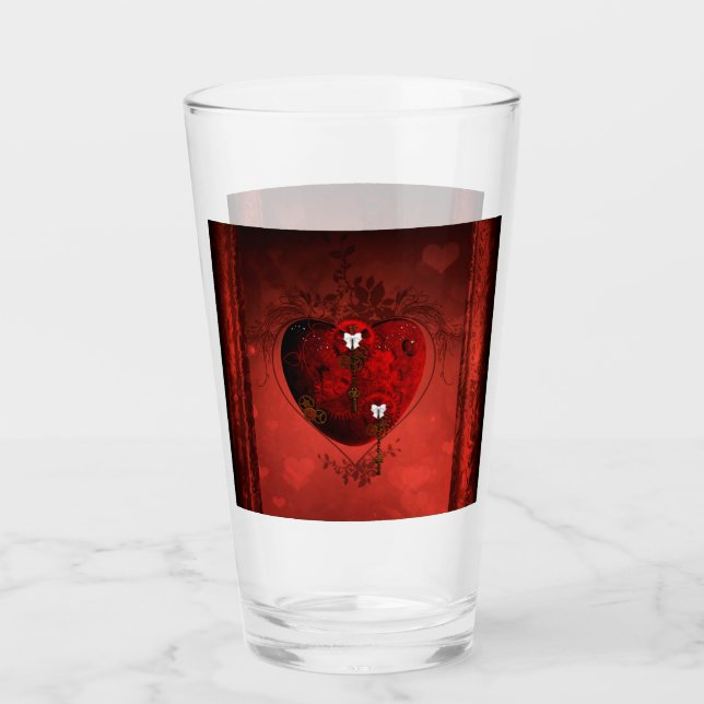 Steampunk heart glass (Front)