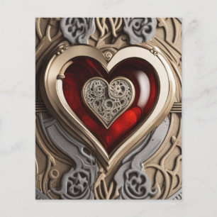 Steampunk Heart – Intricate Mechanical Love 