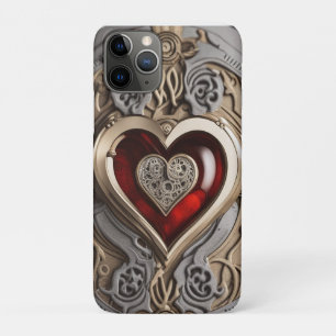 Steampunk Heart – Intricate Mechanical Love  iPhone 11 Pro Case