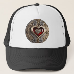 Steampunk Heart – Intricate Mechanical Love  Trucker Hat