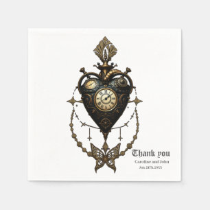 Steampunk heart,  napkin