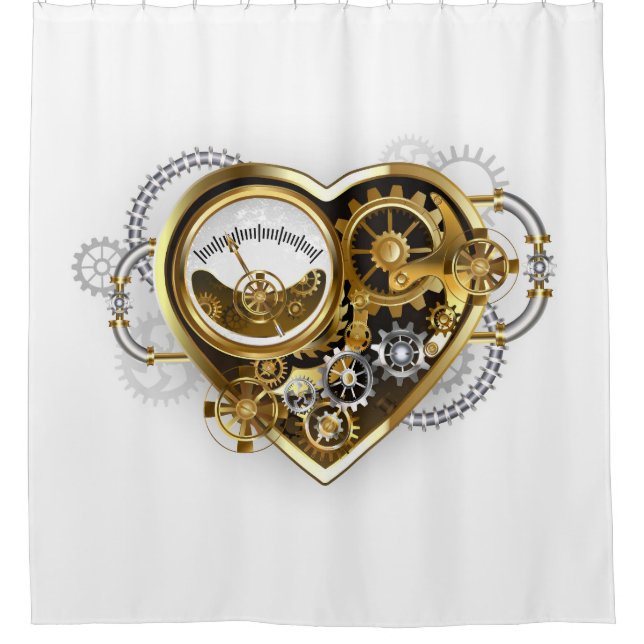 Steampunk Heart with a Manometer (Front)